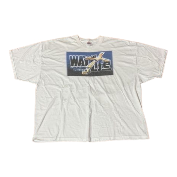Hanes Other - White Graphic Men's T-Shirt